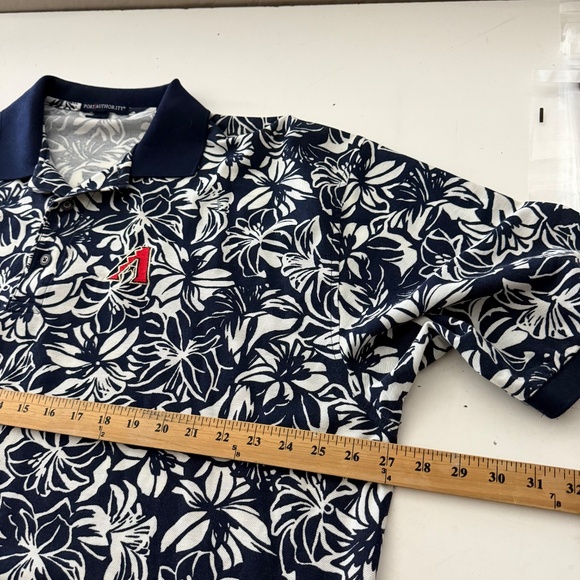 Arizona Diamondbacks Navy Blue Floral Hawaiian Print Collared Polo Shirt 3XL - Picture 6 of 8